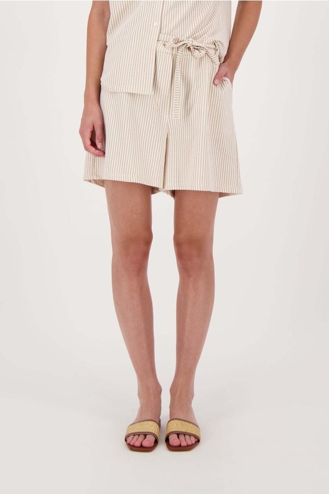 STREEP STRUCTUUR SHORT 0303 065 SAHARA/WIT